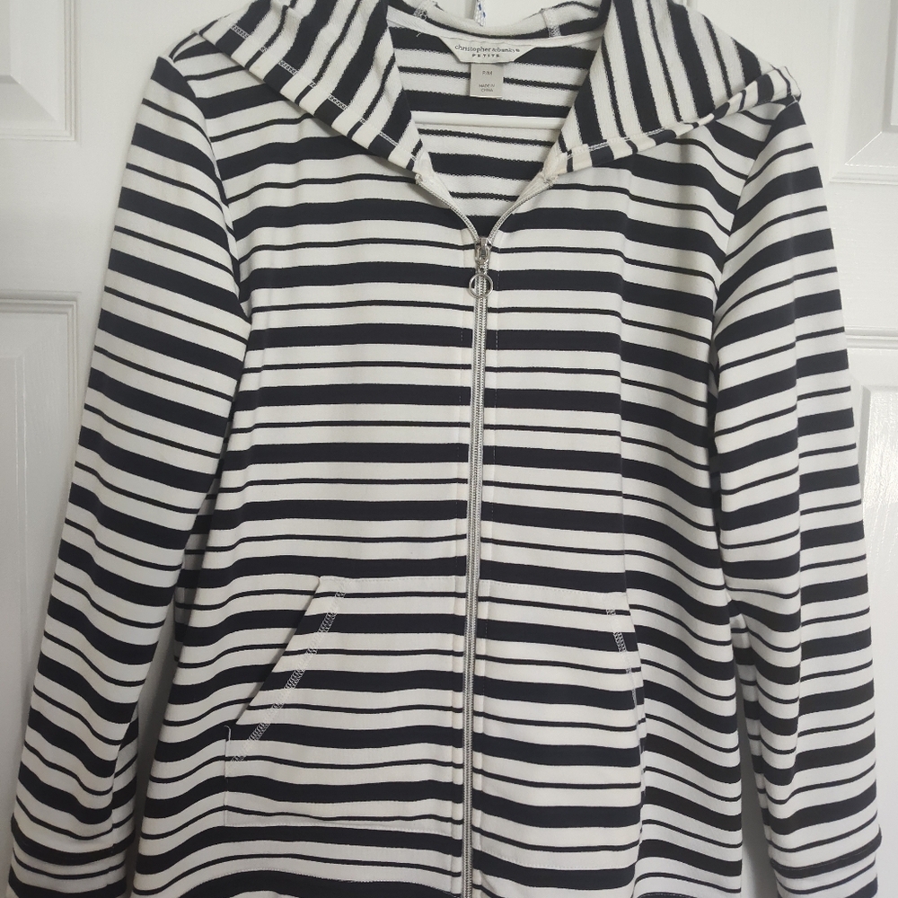 Hooded zip up jacket with pockets